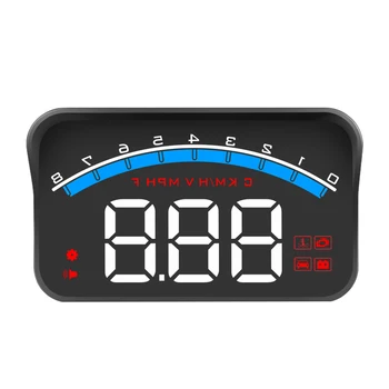 

3.5 Inch Windscreen Projector Car HUD Head-Up Display Auto OBDII Port Head-Up Display Car Driving Data Display Speed RPM Water T