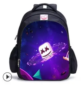 Модная милая детская школьная сумка, популярный рюкзак DJ Marshmello, школьные подарки для учеников начальной и средней школы - Color: picture color