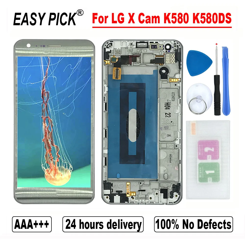 ЖК-дисплей для LG X Cam K580 K580DS K580I K580Y K580Z K580DSF K7N K580DSZ кодирующий преобразователь