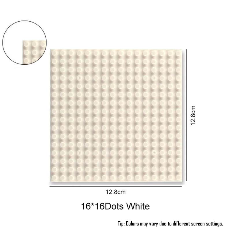 Large Building Blocks Baseplate for Creative Play - DIY Plastic Plate for Kids' Toy Construction