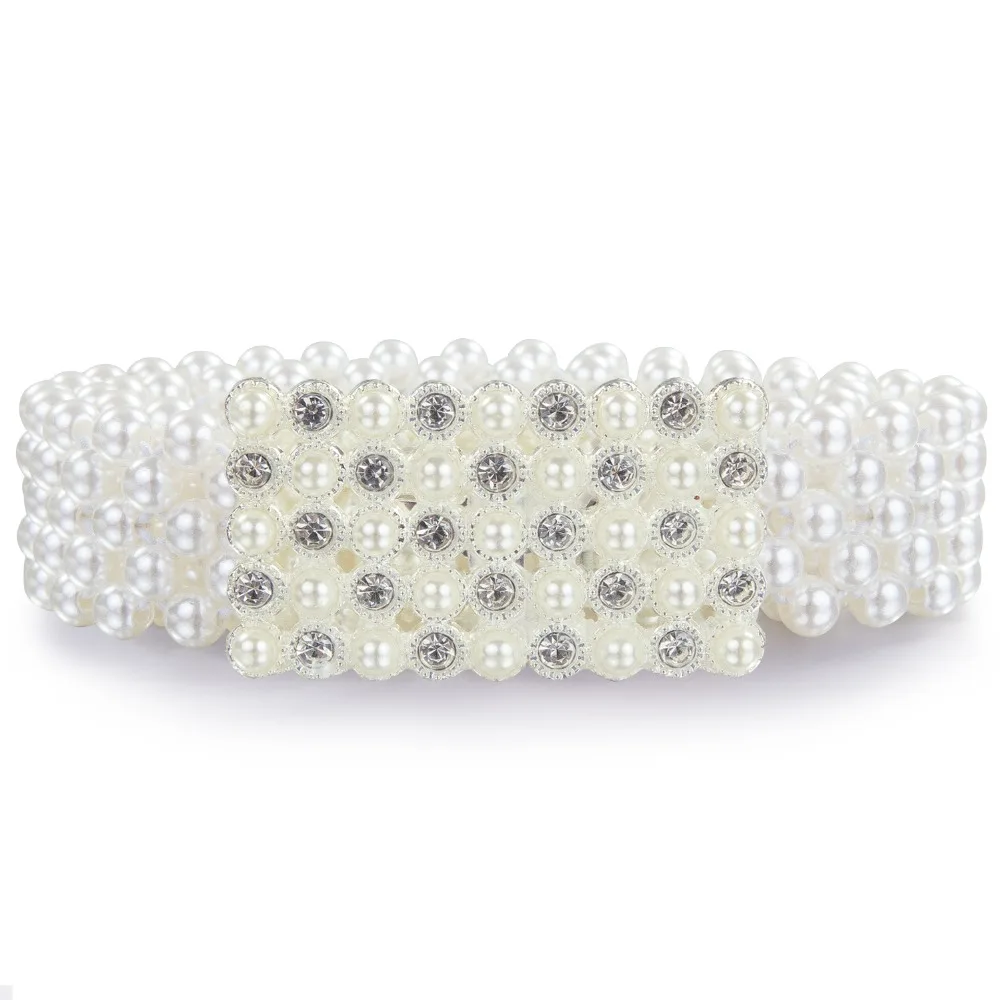 Роскошные женские Стразы пояс Женский яркий невесты широкий bling Кристалл Алмаз талия длинная цепь пояс Стразы пояс с жемчугом