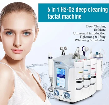 

6 in 1 Multifunctionhydro facial machine Aquasure Ultrasonic Deep Facial Cleansing Facial Beauty Machine