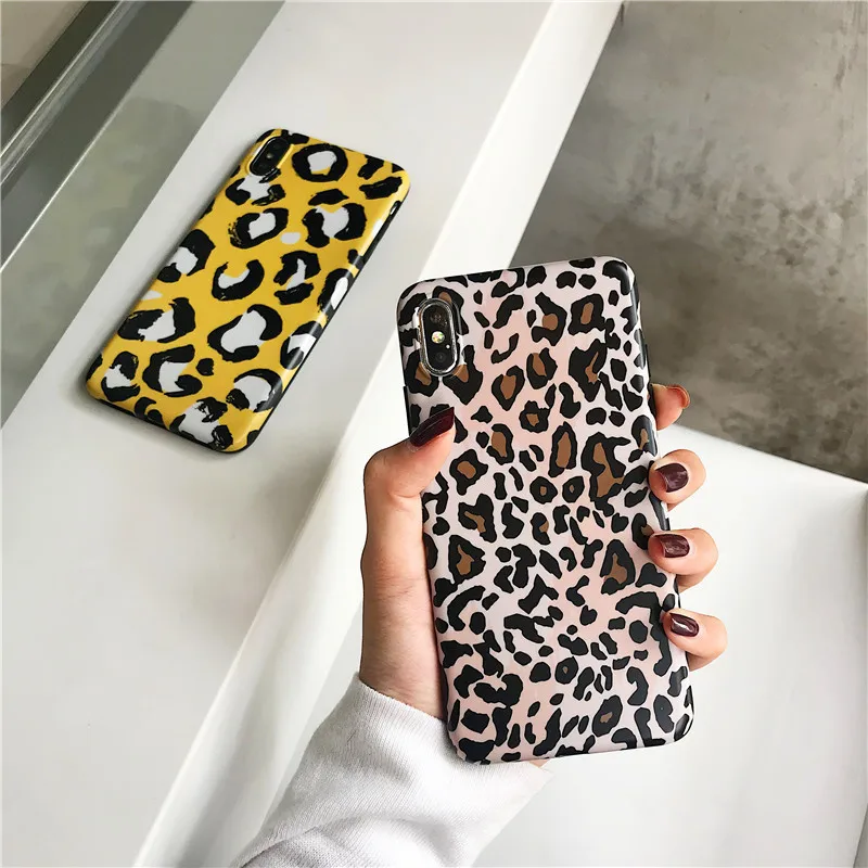 Applicable INS Wind Leopord Pattern iphonexs MAX Phone Case iPhone 8/7 Plus Shatter-resistant Silica Gel Soft Cover 6sXR Women's