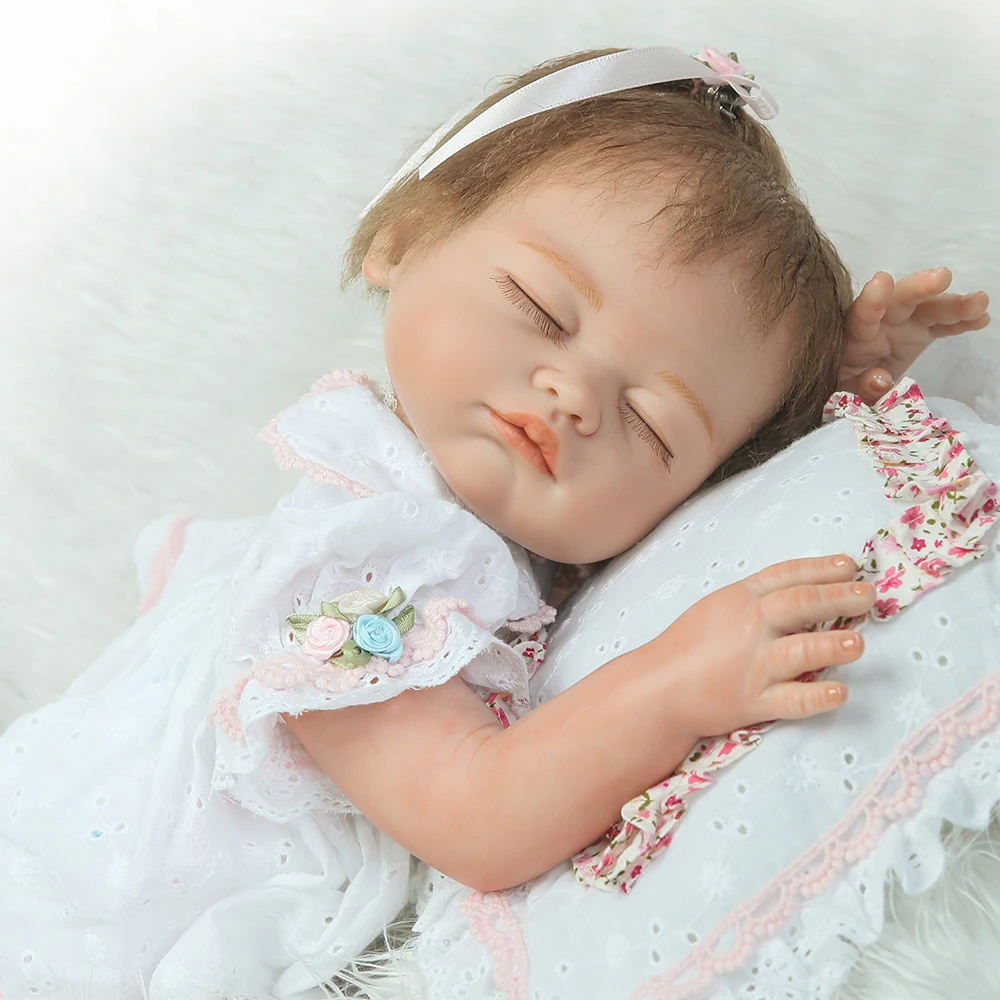 2" bebe reborn bonecas полный Силиконовый виниловый корпус Супер живой Новорожденный ребенок Куклы-игрушки для девочек для детей подарок NPK кукла