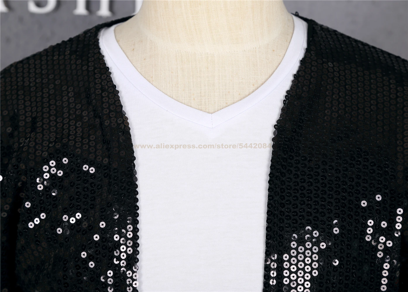 MJ Michael Jackson Jacket Billie Jean Coat Black Jacket And Glove Hallowmas Party Costume Cosplay Prop Collections 1BLJD025