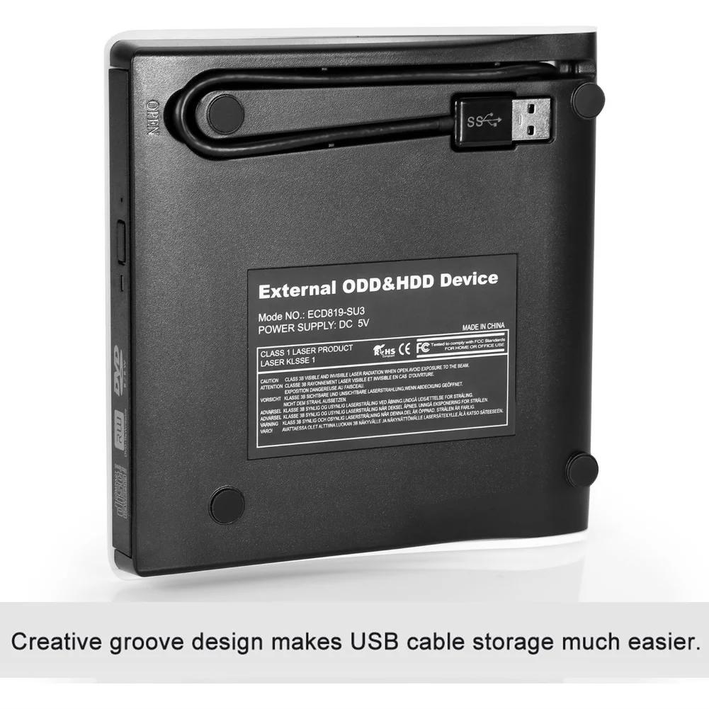 USB 3,0 тонкий внешний DVD RW CD Писатель Привод ридер плеер для ноутбука компьютер
