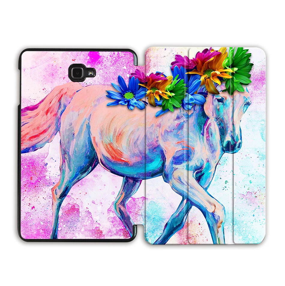 MTT из искусственной кожи чехол для samsung Galaxy Tab A A6 10,1 дюймов T580 T585 SM-T580 SM-T585 пурпурный флип смарт-чехол для планшета