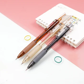 

Mechanical Pencil 0.5mm 2B Cute Brown Plastic Translucent Automatic Pencil Drafting Painting For Student School Office Supplies