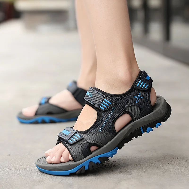 

2018 Summer New Style Sandals Sandals Hong Kong Style INS Slippers BOY'S Summer Men Gladiator Sandals Large Size