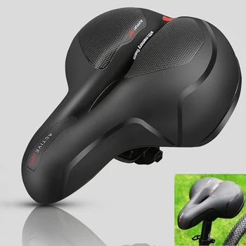 

PU Waterproof Shock Absorption Super Soft Bicycle Saddle Mountain Bike Seat Riding Equipment Accessories