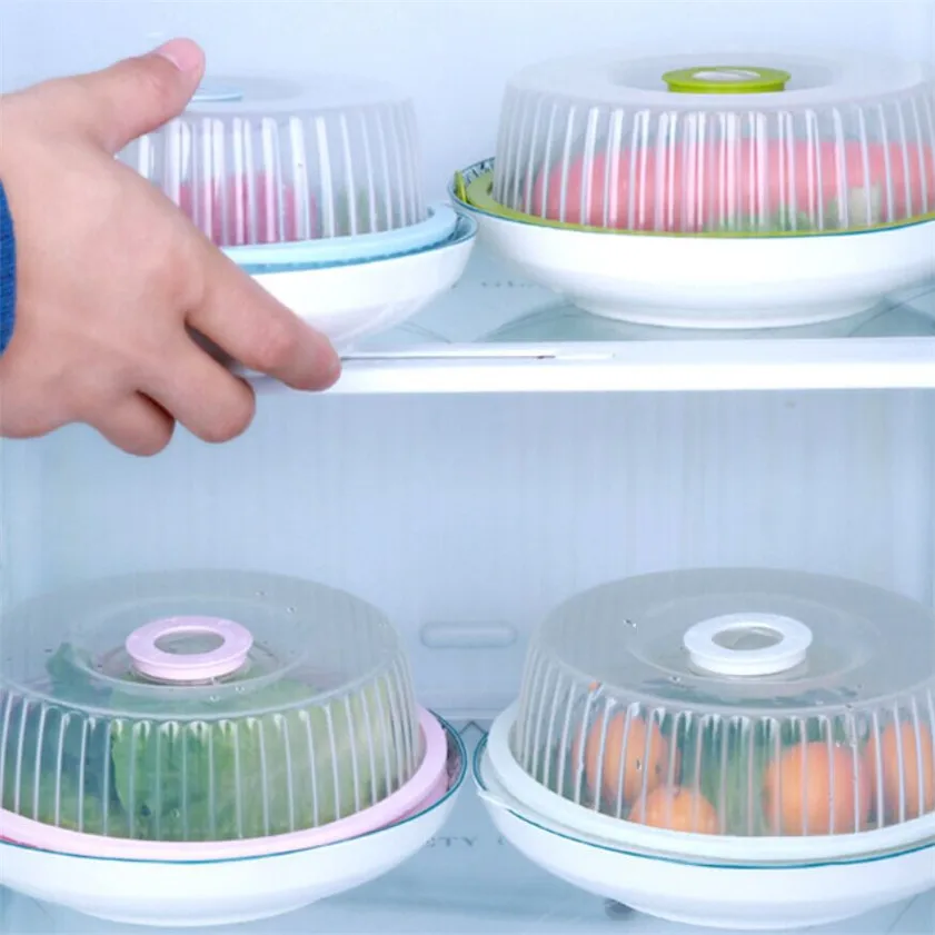 New Quality 1Pc Food Cover Microwave Oil Cap Heated Sealed Cover Multifunctional Dust Dish Kitchen Tool Christmas Gift