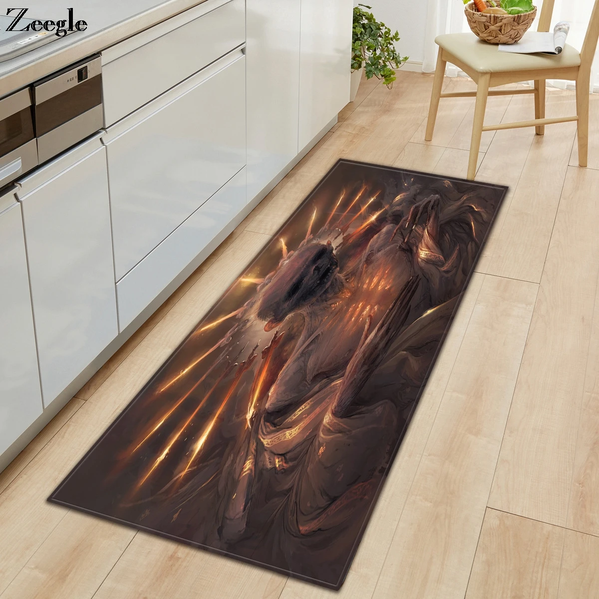 Zeegle Carpet for Living Room Non-Slip Kitchen Bedroom Carpet Decoration Water Absorption Foot Rug Washabele Hallway Carpet Rug