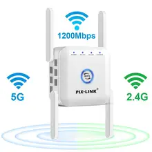 5G Wifi Repeater 5ghz Repeater Wifi 1200M Router Wifi Extender Long Range 2.4G Wi Fi Booster Wi-Fi Signal Amplifier Access Point