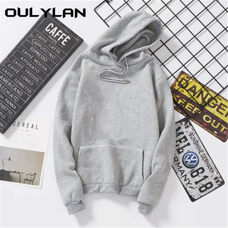 Oulylan Women Hoodies Autumn Loose Sweatshirt Harajuku Hoodie Sweatshirts Pullover Tops Blouse With Pocket Fashion Clothes