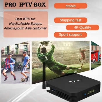 

World IPTV TX6 Android 9.0 TV Box Nordic Swedish Netherlands IPTV support ethernet WIFI Play Store android smart tv box only