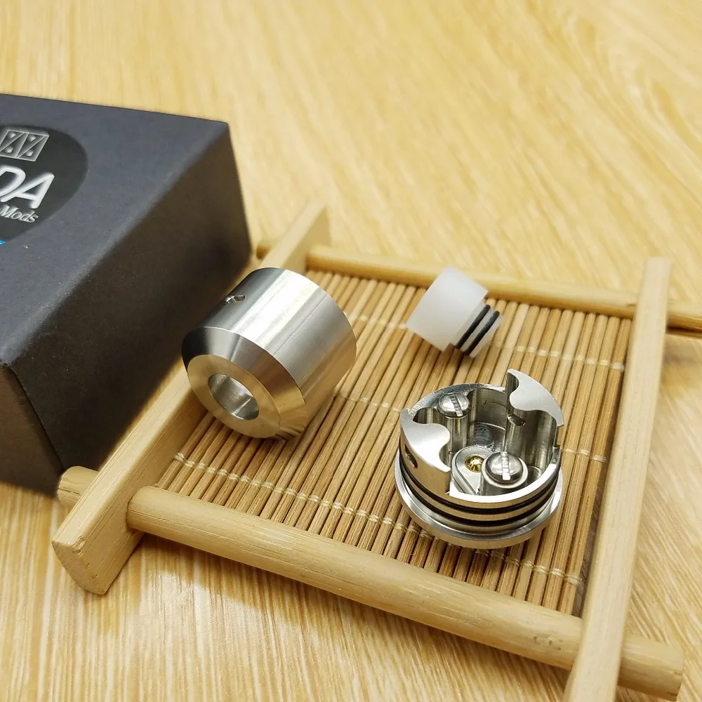 

NarDA RDA Atomizer 22mm diamater 316 Stainless Steel Y Rebuidable Dripping RDA Atomizer Peek Insulator for e Cigarettes Vape Mod