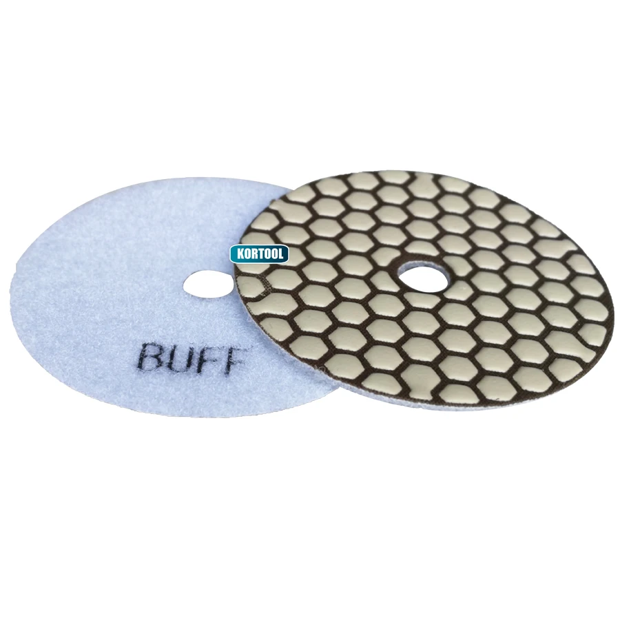 

White Buff Polishing Pad Dry For Polishing Granite,Marble And Engineered Stone