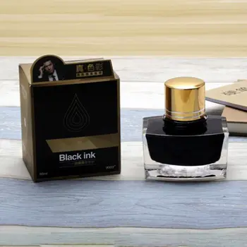 

Smooth Writing Gold Fountain Pen Ink Refill Bottled Glass School Office Supplies