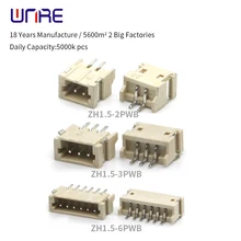 

10/50Pcs ZH1.5MM Pitch Wafer Connector Horizontal SMD 2/3/4/5/6/7/8/9/10 Pin Mini Terminal Connector