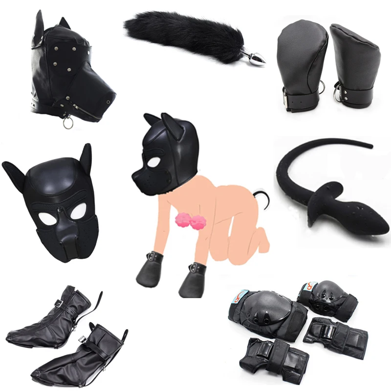 Секс-игрушки для пар секс-игрушки собак ролевых игр щенков масок на капюшоне