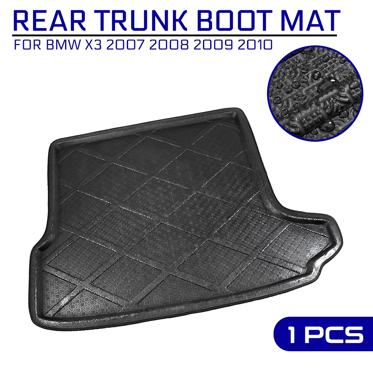 Car Floor Mat Carpet Rear Trunk Antimud Cover For Bmw X3 2007 2008 2009 2010 Floor Mats
