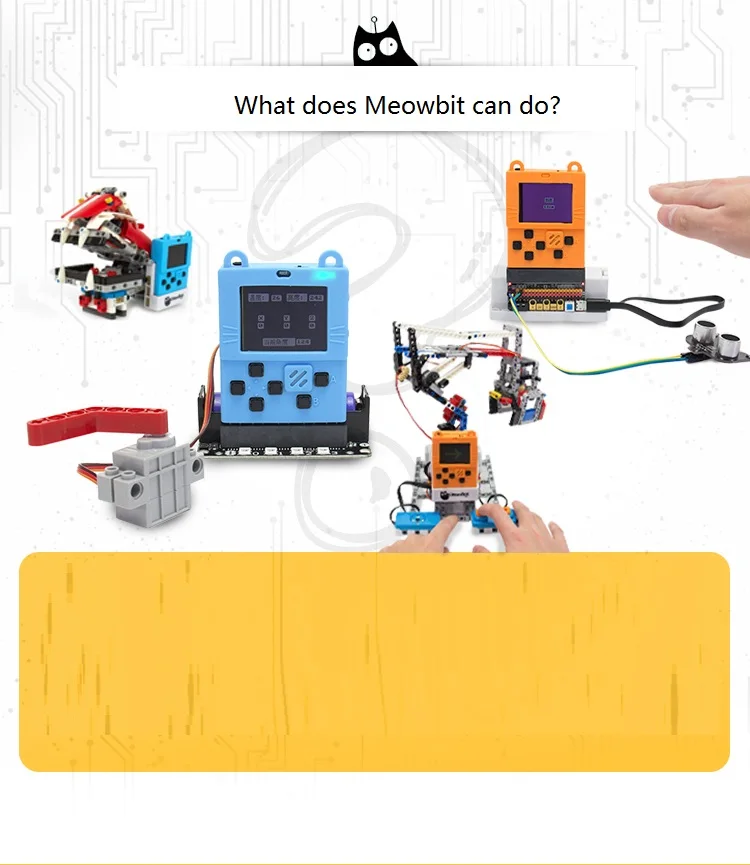 Meowbit kittenbot и оригинальная LiPo батарея для Meowbit kittenbot, 3,7 V 450mAh