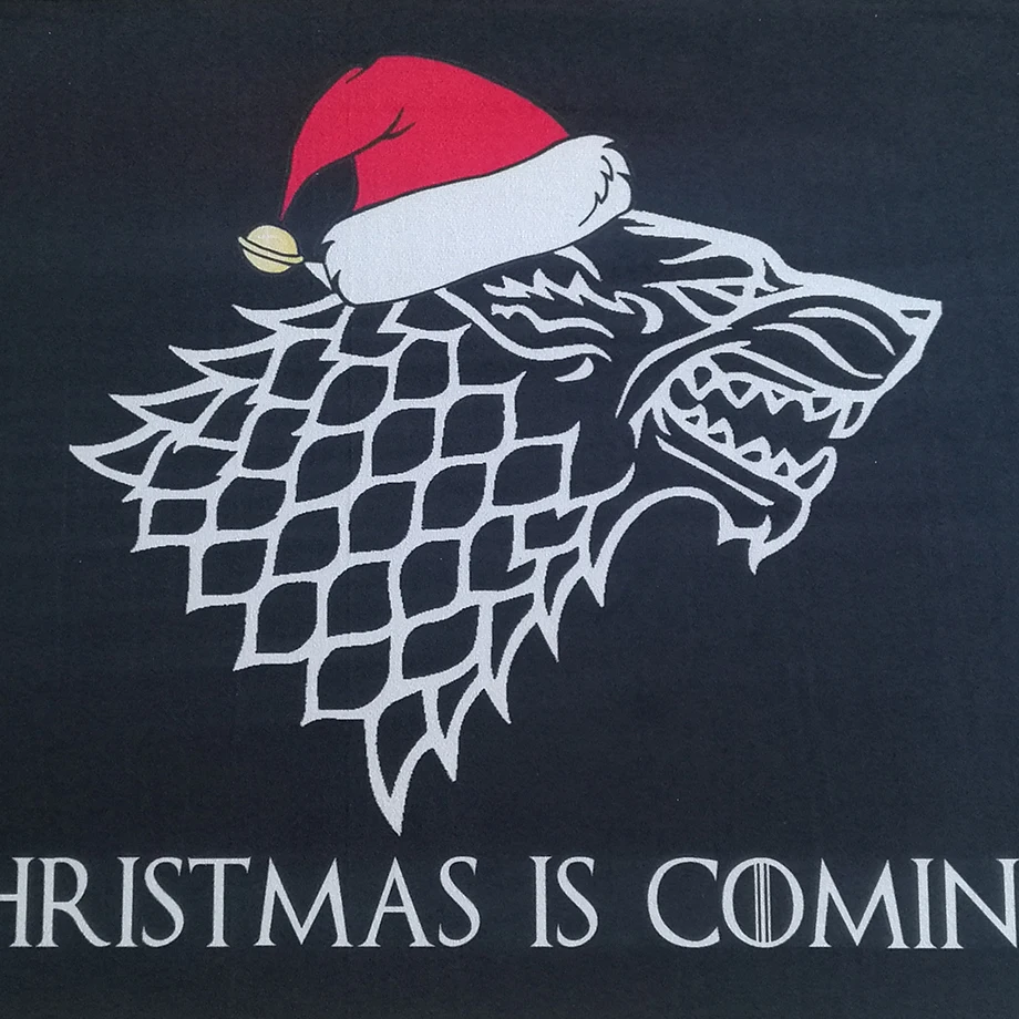 Рождество идет красная шляпа Direwolf коврик для двери коврики Прихожая дверь ванная кухня коврики ковер домашний Декор 50x80 см