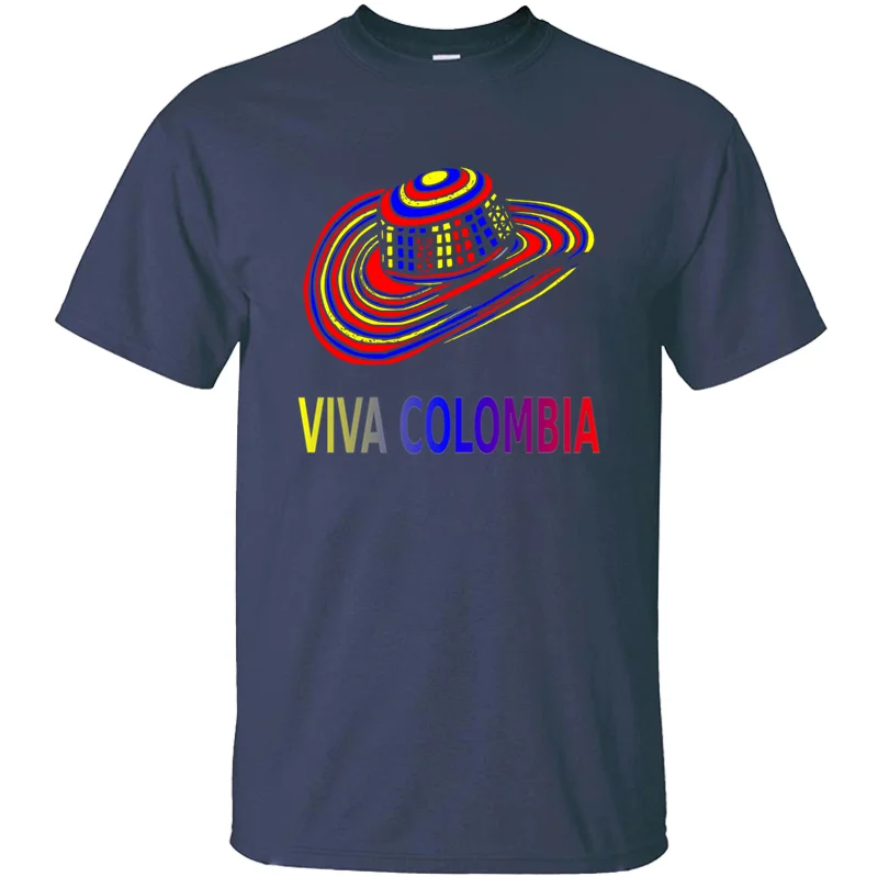 Humor Viva Colombia, футболка для мужчин и женщин,, одноцветная Мужская футболка с буквенным принтом размера плюс 3xl 4xl 5xl, топ в стиле хип-хоп с круглым вырезом