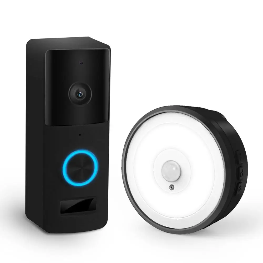 YIROKA беспроводной WiFi видеодомофон дверной звонок 720P дверной телефон визуальная запись домашний контроль безопасности с приемником ночной Светильник