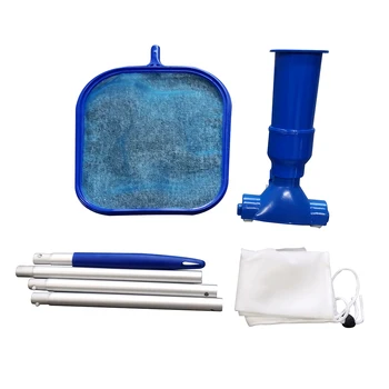 

Aquarium Pool Cleaning Set Swimming Pool Cleaning Tools Maintenance Above Ground Skimmer Brush Vacuum Hose Landing cleaner new