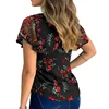 4 Styles Sexy Women Ladies Ruffle Sleeve Tops Pullover Dot Polk Embroidery Floral Print Blouse OL Casual Chiffon Jumper Tee ► Photo 2/6