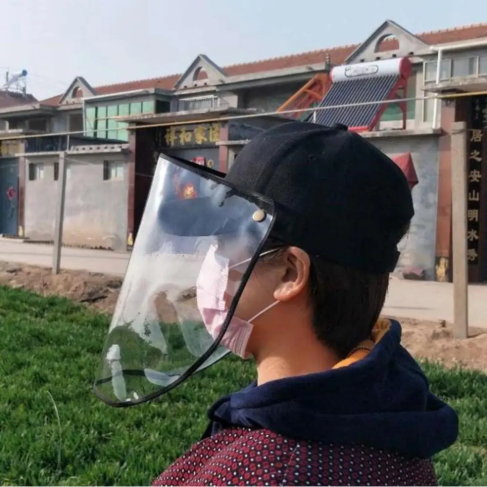 

Baseball Helmet Isolates Saliva Carrying Germs Waterproof And Dustproof Transparent Bezel Design With Wide 1 Pcs