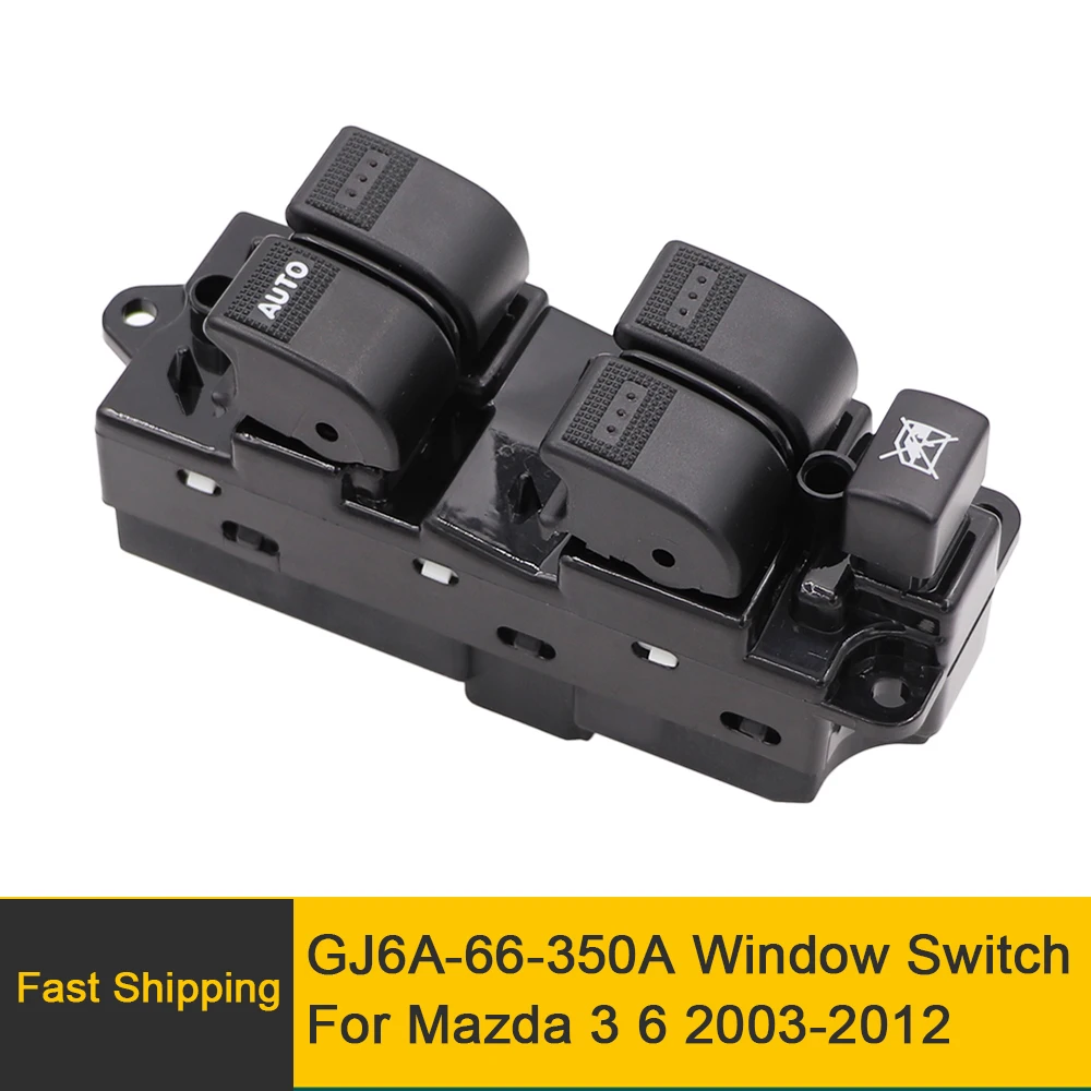 GJ6A-66-350A Electric Power Window Master Control Switch Front Left Driver Side For Mazda 3 6 2003-2012 Car Accessories | Автомобили и