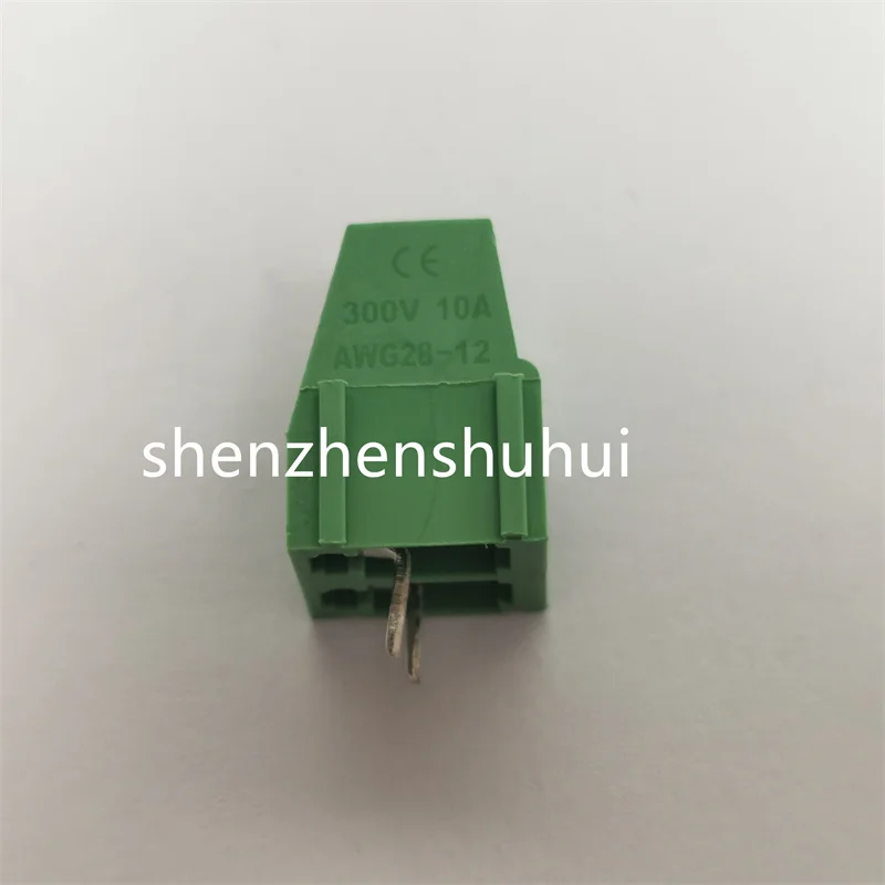 10 sztuk/partia terminale KF128-5.08-2P 300V 10A śruba 2Pin 5.0mm prosto Pin PCB złącze śrubowe blokowe 22-12AWG