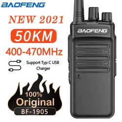 Baofeng – chargeur de Type C 12WHighPower Radio hf émetteur récepteur longue Distance, talkie walkie UHF BF 1905 400 MHz mis à niveau 470, BF 1904 