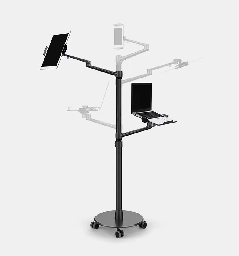  UP-9L Multifunction laptop Floor Stand for Laptop/Tablet PC/Smartphone Holder Height/Angle Adjustab