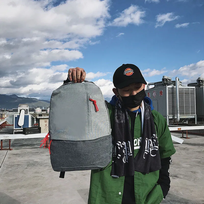 

2019 new high-quality fashion large capacity canvas outdoor travel sports men's backpack school bag