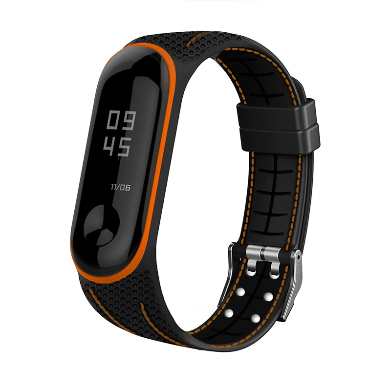 BOORUI mi band 4 ремешок correa mi band 3 дышащий ремешок для xiaomi mi band 4 разноцветный спортивный ремешок для xiaomi mi band 3