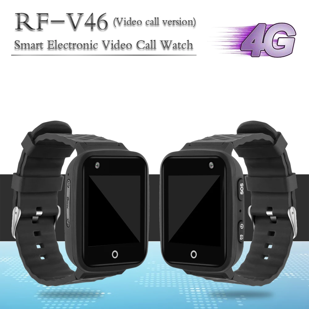 RF-V46, gps, умные часы, детские часы с gps, 4g, умный Браслет, спортивный gps трекер, кнопка SOS, пульсометр, gps часы для бега