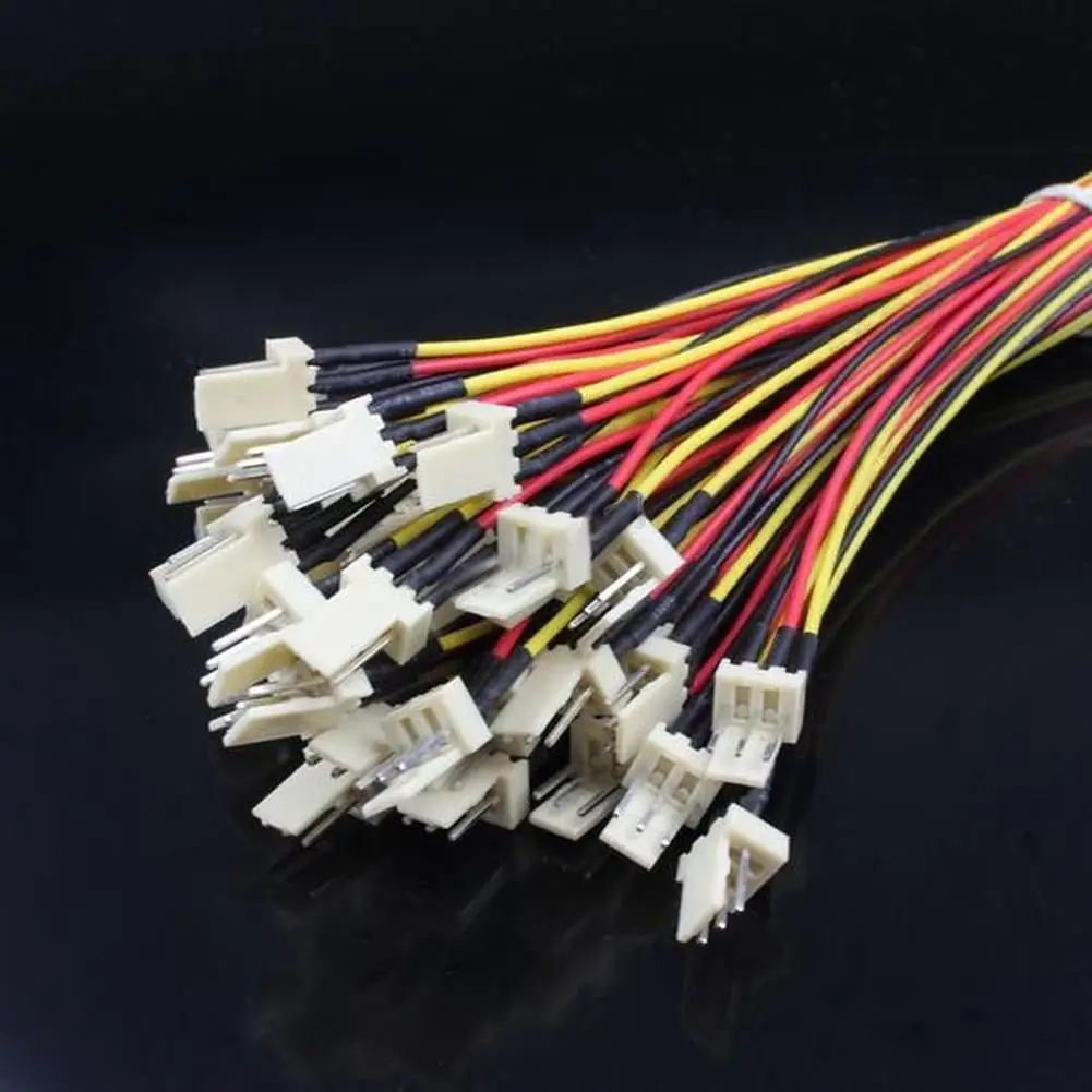 10Pcs 12V 3Pin PC Fan Power Splitter Extension Cable Set - Male to Female Connector Description Image.This Product Can Be Found With The Tag Names Cheap Computer Cables Connectors, Computer Cables Connectors, Computer Office, High Quality Computer Office