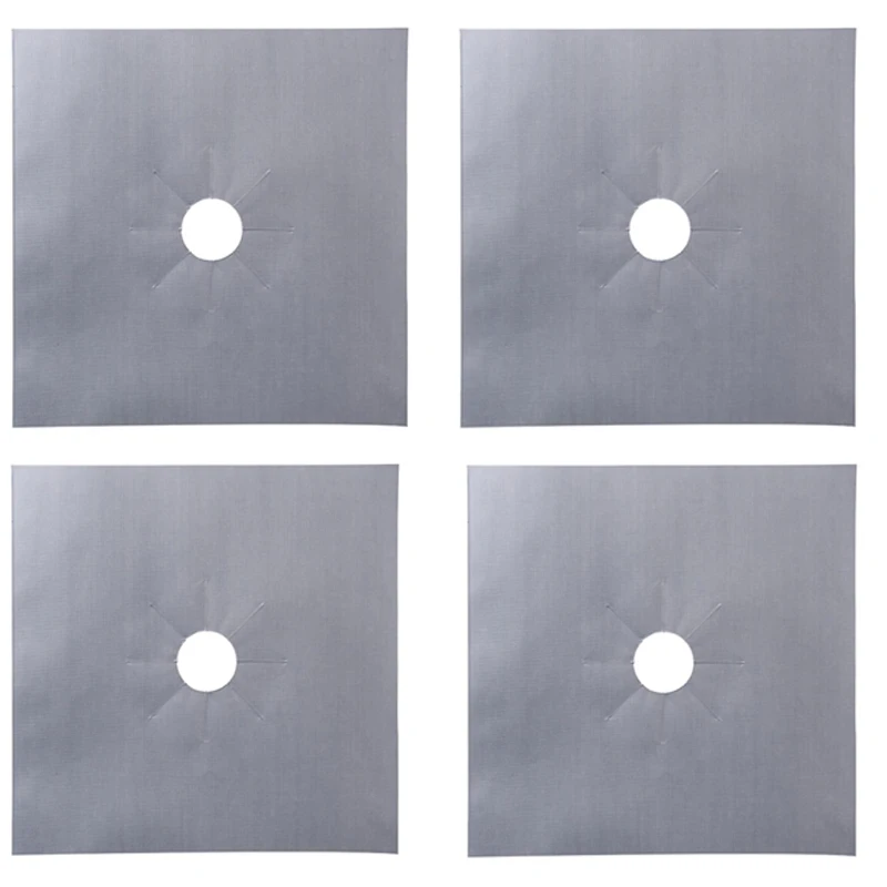 1/2/4pcs/set Gas Stove Protectors Cooker Cover Liner Clean Mat Pad Gas Stove Stovetop Protector for Kitchen Cookware Accessories gas stove pad