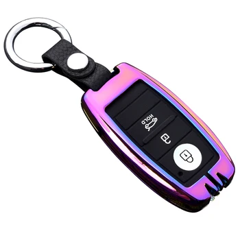 

2019 new Zinc alloy + silicone car key case Full cover For Kia Rio Sportage 2017 2018 2019 Ceed Optima Sorento Cerato Picanto