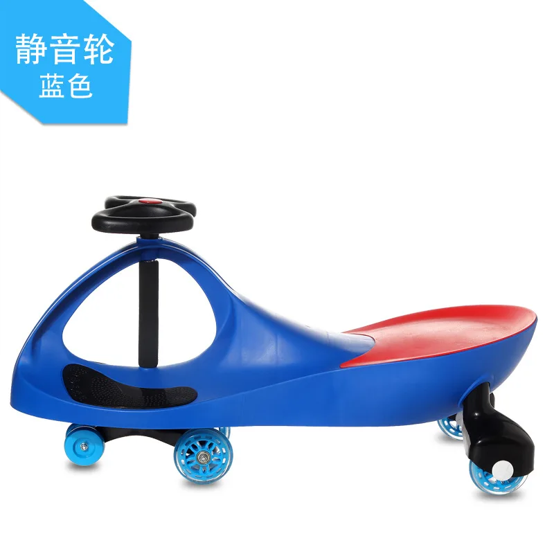 Детская игрушечная коляска с музыкальной бесшумной вспышкой WheelBaby walker с 6 колесами детская игрушечная машинка - Цвет: B