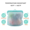 Sac de nourriture réutilisable de Silicone de PULISI 1500ml 50oz conteneurs étanches sac frais réutilisable sac de stockage de nourriture sac de congélateur Snack ► Photo 3/6