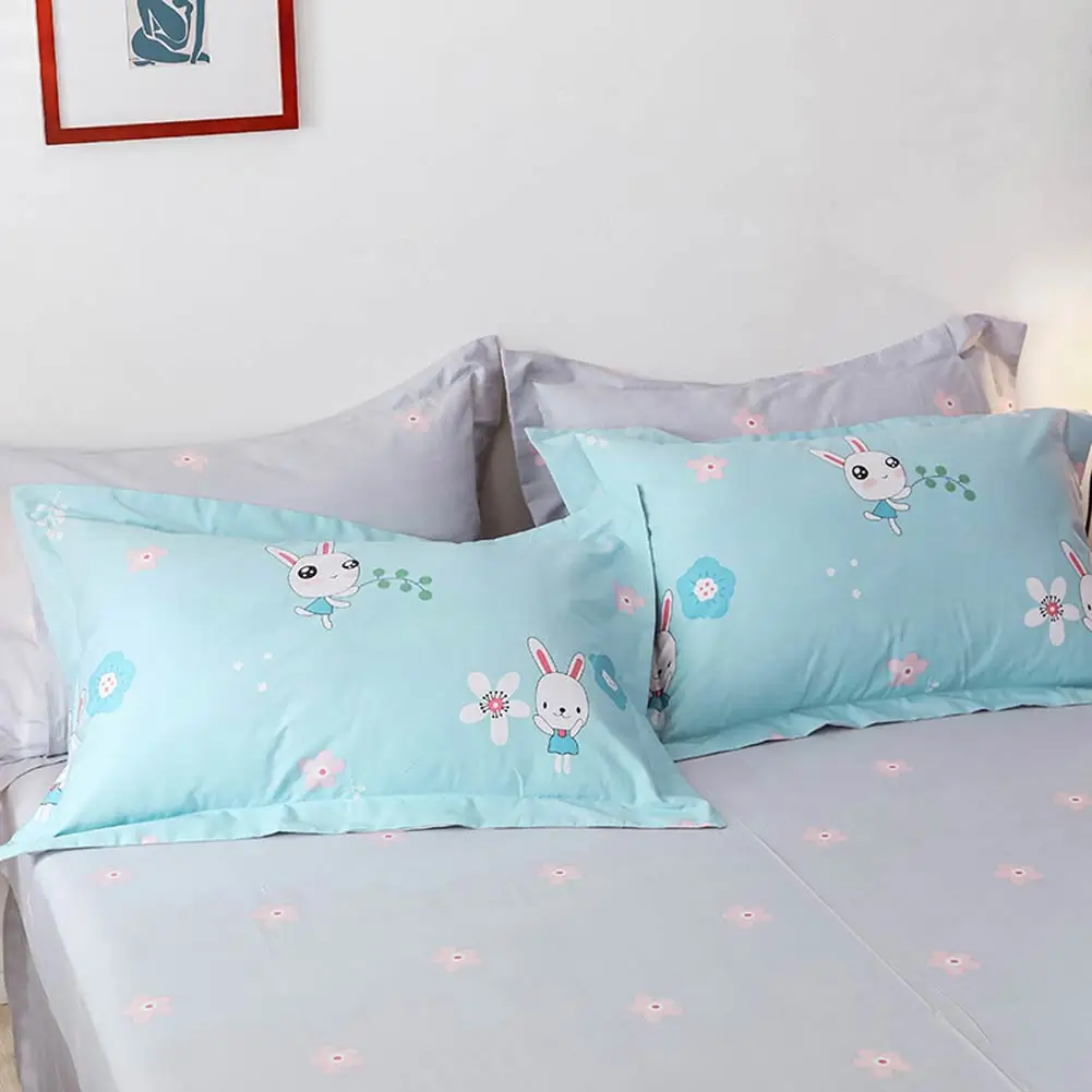 2019 Розовый Единорог мультфильм девушки пододеяльник набор высокого количества хлопка постельное белье двойной Королева Король Плоский