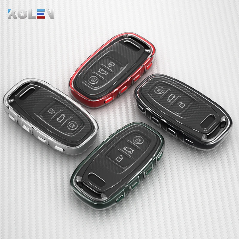Цветной мягкий из ТПУ чехол для автомобильного пульта дистанционного управления