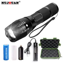 

LED Flashlight Ultra Bright Torch Camping Light 5 Switch Mode Waterproof Zoomable Bicycle Light Use Rechargeable 18650 Battery
