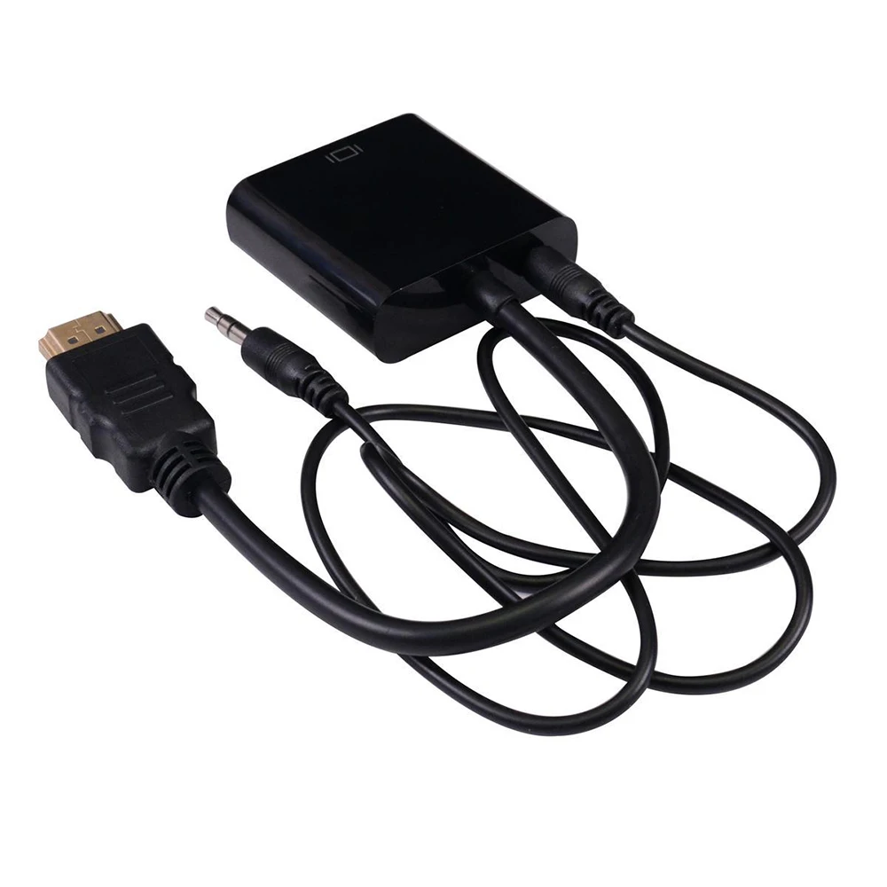 1 шт. профессиональный адаптер HDMI VGA Цифровой преобразователь медный видео кабель 1080P для ноутбука компьютер DVD PC ноутбук ТВ коробка HD tv