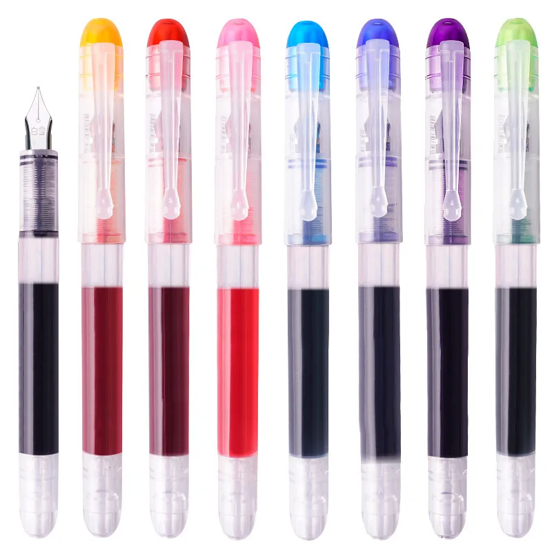 Vibrant Ink Fountain Pen Set - 8 Color Collection for Office & School - Stylish & Elegant Writing Essentials