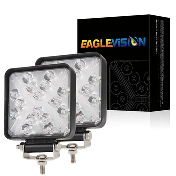 

EAGLEVISION LED Light Bar 2PCS 4 Inch 168W Square Work Light Fog Lights DRL Waterproof Truck Car Boat Motorcycle ATV SUV
